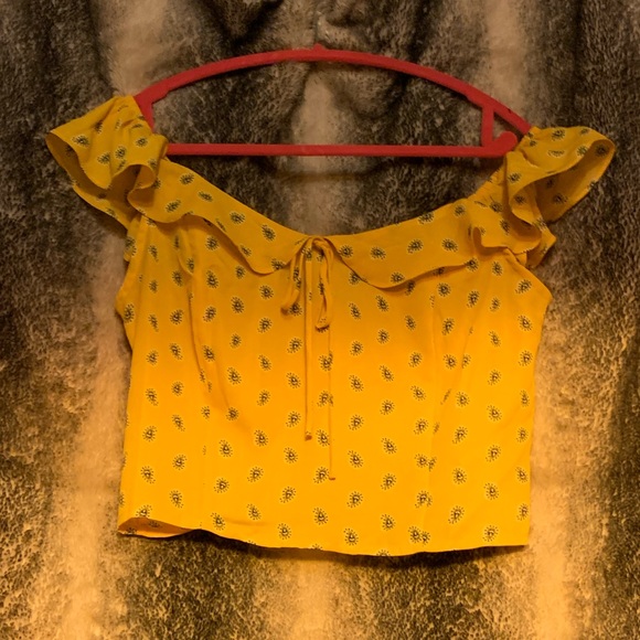 Flowie Off Shoulder Crop Top - Picture 3 of 6